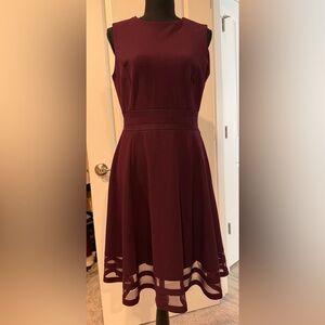 Calvin Klein Deep Purple Midi Dress